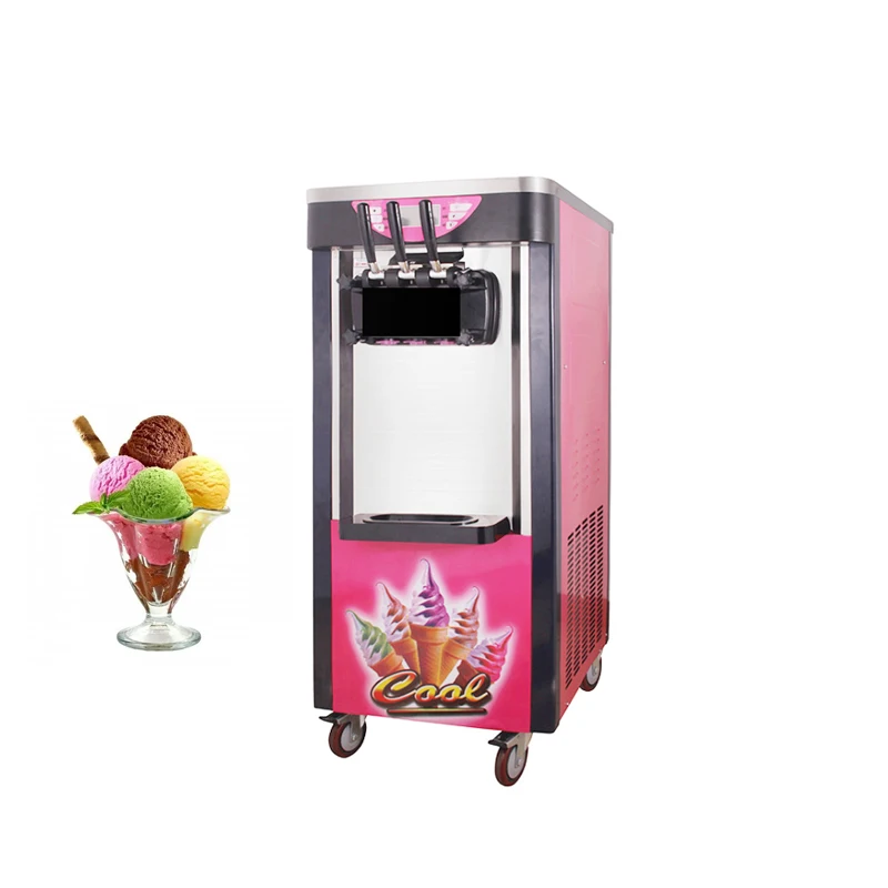 Obchodné Vertikálne Ice Cream Stroj Plne Automatické Elektrické Mrazené Jogurty Stroj0