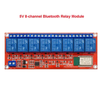 5V 12V Bluetooth Relé Modul Bluetooth Vzdialeného Relé Výstup, 8 Kanálov Relé Modul pre Arduino