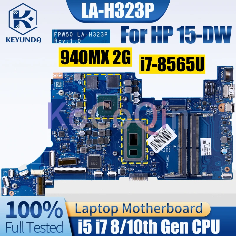 FPW50 LA-H323P Pre HP 15-DW Notebook Doske i5 i7 8/10. Gen 940MX 2G L68080-601 L51993-601 Notebook Doske Plný Testované1