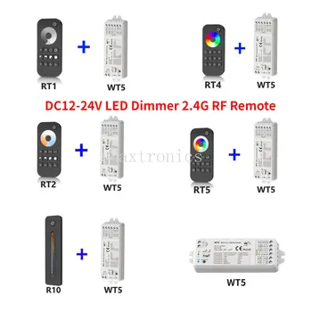 Tuya DC12-24V WT5 5 V 1 Smart LED Controller 2.4 G RF Diaľkové Google Plus Hlasové Ovládanie Pre Ovládanie RGB RGBW RGB+SCS Led Pásy