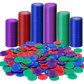 1200 Kusov Plastových Pokerové Žetóny Hra Čipy 4 Farby Počítadlo Karty Na Hranie Počítanie Bingo Hra, Žetóny, Karty, 1