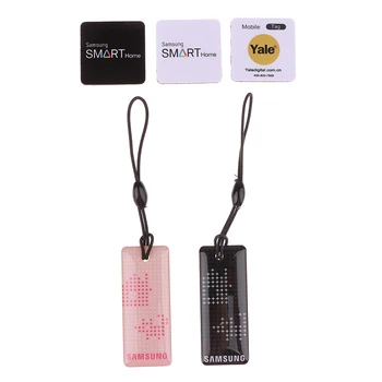 1PC Odtlačkov prstov Dverí Zamky NFC RF Nálepky Elektronické Keychain 13.56 MHz IC Karty Smart Tagy Keyfobs Riadenie Prístupu