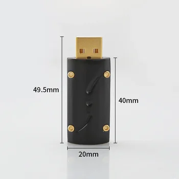 24K Zlatom USB 2.0 Konektor USB Konektor pre DIY HiFi Kábel USB výrobok má mierne chybou, ktorá nemá vplyv na jeho použitie
