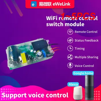 1~5 KS WIFI Light Switch Modul 180-240V Jeden Oheň Prepínač Úprava Modul Č Neutrálny Vodič Potrebné Alexa