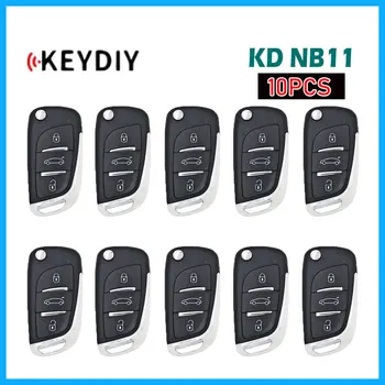 10pcs KEYDIY NB Série NB11 Univerzálny Multifunkčný KD Diaľkové Tlačidlo 3 Tlačidlá DS Štýl Auta, Diaľkové Tlačidlo Pracovať s KD900 KD-X2 Mini