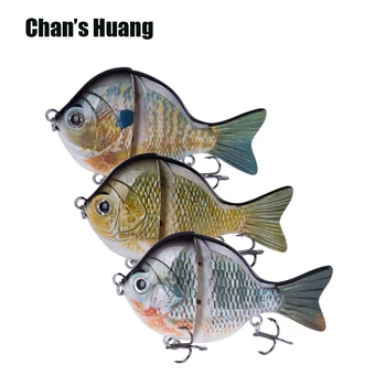 Chan Huang 9 CM 2 Oddiele Pevného Tela Spájané Swimbait Sea Bass Potopenie Kľukou Wobbler 34.5 G Rybárske Plávať Návnady, Rybárske Wobbler