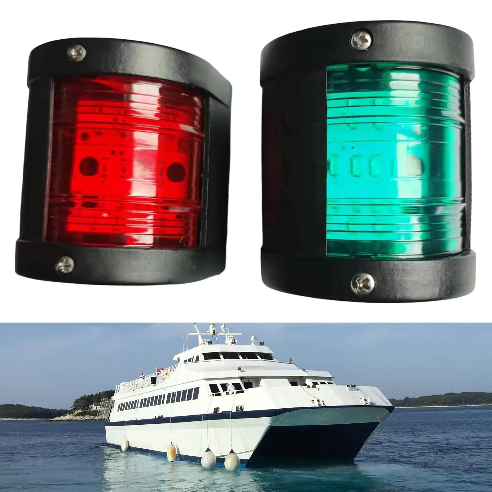 2 Kusy Morských Lodí Jácht Smerové Svetlo Pravého Port Zadné Lampy4