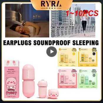 1~10PCS zátkové chrániče sluchu Spánku Cartoon Hubky Tichý Zvuková Izolácia Tichý Zvuk Anti-noise