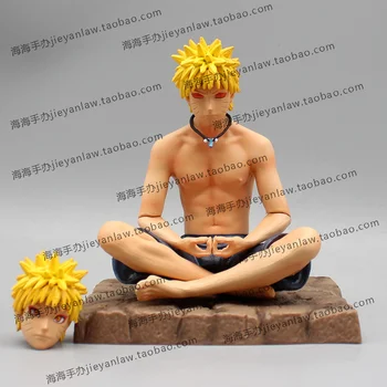 Naruto Shippuden Obrázok Anime Nesmrteľný Režim Uzumaki Naruto Obrázok Meditovať Gk Sochu Zberu Figúrky Modelu Deti, Darčeky, Hračky
