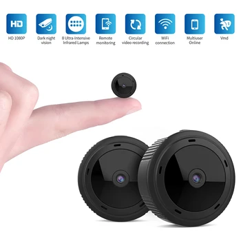 Wifi Mini Kamera HD 720P Nočné Videnie Detekcia Pohybu, Mikro Kamera Home Security Videokamera Bezdrôtový Malé Dohľadu Cam