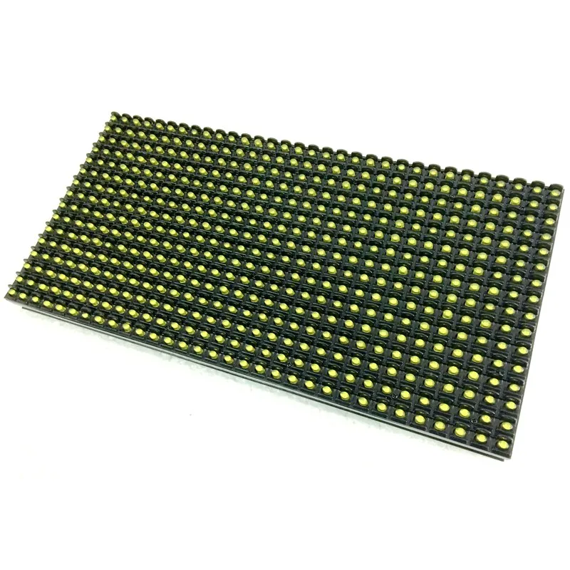 P10 Vonkajšie Žltá Žltá Farba Vysoký Jas LED Displeja Modul Nepremokavé 320x160mm 32x16pixels Hub12 Port 1/4 Skenovanie5