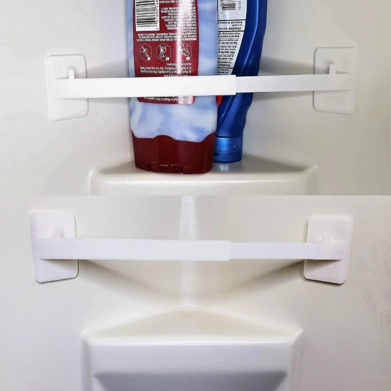 Skladovanie Bar pre Vnútri Závesné Zabezpečenie toaletné Potreby Sprchovacím kútom Policu, Tyč Háčiky5