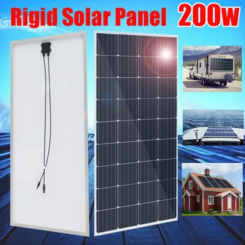 300w 200w 150w pevné solárny panel 12v batérie, nabíjačky fotovoltaického panelu systém pre domáce camper RV morských cestovné monokryštalické