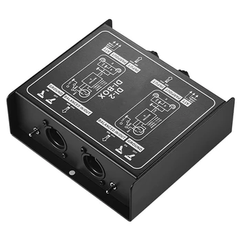 Premium Priame Vstrekovanie Tvarované Audio Box Pasívny DI Jednotky Canceller S Input Pad Pre Gitaru A Basu Pripojenia