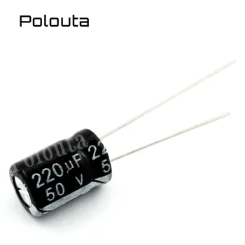 20 Ks Polouta Priame Plug Elektrolýzu Hliníka Super Kondenzátor Komponenty 2.2/3. 3/ 4.7 UF 250/400V 8*12mm Platinum