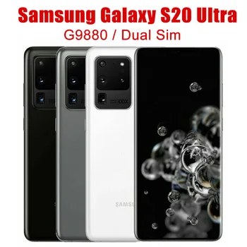 Pôvodné Odomknutý Samsung Galaxy S20 Ultra 5G Dual Sim G9880 6.9