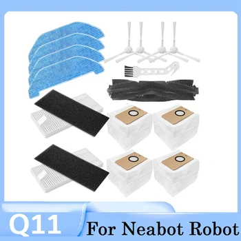16Pcs Pre Neabot Q11 Robot Vysávač Príslušenstvo Hlavnej Bočné Kefa Mop Handričkou HEPA Filter Vrecka na Prach Náhradné Diely