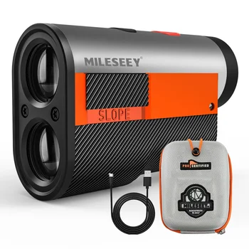 MILESEEY GPF12 Golfový Diaľkomer Nabíjateľná Magnetický Držiak Golf Digitálne 600M Vzdialenosť Finder Laserové zameriavacie zariadenia s Svahu