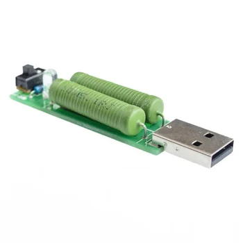 1pcs USB Mini Vypúšťanie zakončovací Odpor 2A/1A s vypínačom 1A Zelená Led, 2A Červená Led