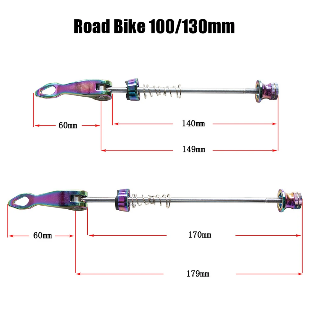 Špízy Rýchle Uvoľnenie špízy obalené Rýchle Uvoľnenie špízy obalené Bezpečnosti 9mm QR Hliníkovej Zliatiny Časti Bicyklov Bike Príslušenstvo1