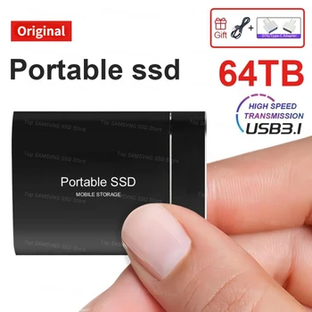 256TB Prenosné Externé SSD Pevný Disk 64TB 16TB Externé ssd (Solid State Drive 8TB 4TB 2TB 1 TB Mobilný Pevný Disk Pre Prenosné ps4 ps5