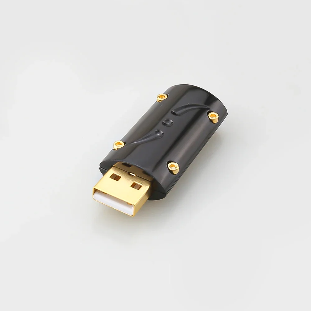 24K Zlatom USB 2.0 Konektor USB Konektor pre DIY HiFi Kábel USB výrobok má mierne chybou, ktorá nemá vplyv na jeho použitie2