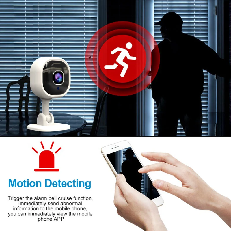 A3, Wifi, Intelligent Security Monitor s rozlíšením 1080P Full HD Smart Fotoaparát Detekciu Pohybu Deň a Noc Spínač obojsmernú Hlasovú Intercom2