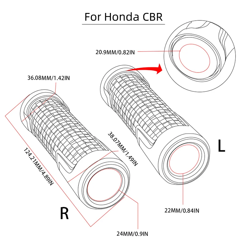 Pre Honda CBR 125R 954 600 F4i 650F 650R 1100XX 1000F CBR 600RR 1000RR Motorových Riadítka Rukoväte Rukoväť Chránič držadlo2