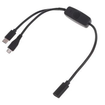 2 In1 Usb C Kábel Typ C Typ d Micro USB Kábel USB C pre Telefón, Tabliet Typ C 2 V 1 Konektor pre Nabíjanie Dropship