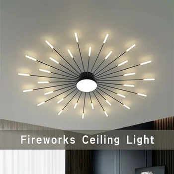 Moderné LED Stropné Svietidlá pre bývanie, Jedáleň, Spálňa Lampy Tvorivé Ohňostroj Stropný Luster Interiérové Svietidlá