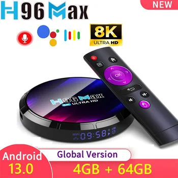 H96 MAX RK3528 Smart TV Box Android 13 TVBox 4G 64 G 32 G WiFi6 5G Dual Wifi 4K 8K Google Voice Asistent Media Player Set-Top-Box