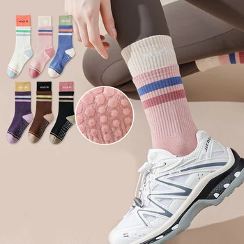1 Pár Moderný Úsek Vysokej Trubice Ponožky Vysoká Pružnosť Lady Športové Ponožky Absorpciu Potu Pre Dospelých