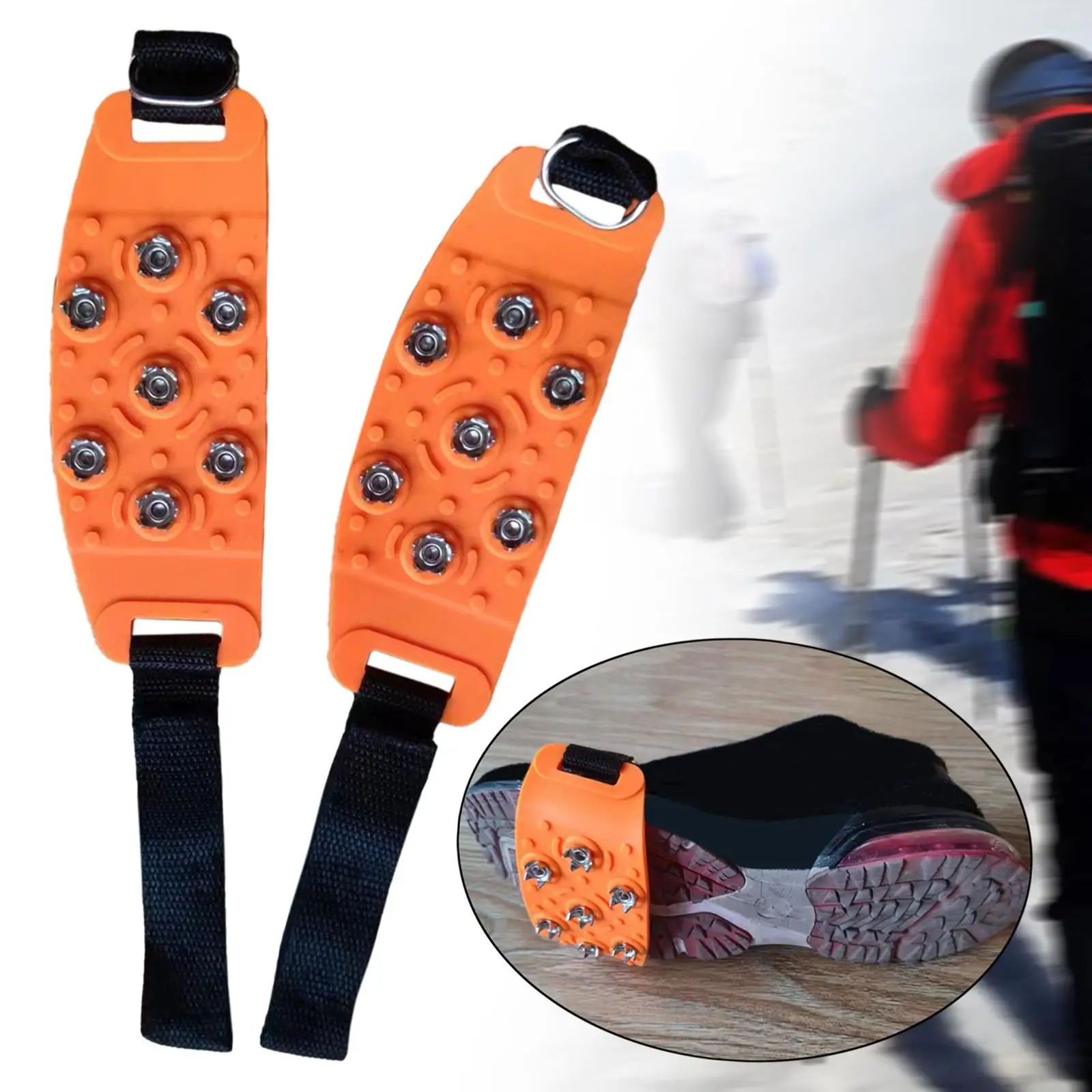 Topánka Hrotmi na Sneh Topánky Trakciu Cleats pre pešiu Turistiku, Jogging Ice Rybolov4