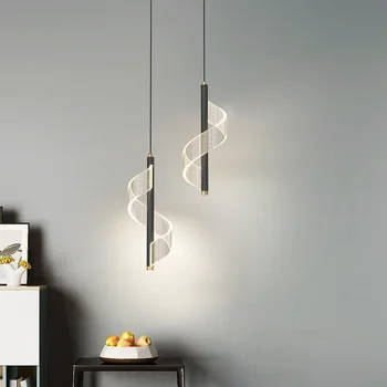 Nordic Minimalistický Luster Tvorivé Akryl Iron Art Lampa, Spálne, Obývacej Miestnosti, Reštaurácie, Svietidiel, Hotelový Bar LED Svietidlo