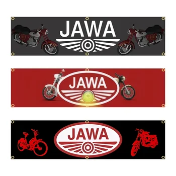 60X240cm JAWAs Motocykel Zástavy Vlajky Polyester Vytlačené Garáž alebo Vonkajšie Dekorácie Gobelín