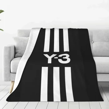 Najväčší Y3 Oblasti Yohji Yamamoto Flanelové Hodiť Deka Prikrývky na Gauč Cestovné Ľahký Tenký posteľná bielizeň Hody