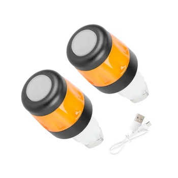 2 ks Elektrický Skúter Riadidlá Svetlá LED Výstražné Svetlo Kormidlo koncovky Nepremokavé Zase Signálne Svetlá Čierna+Orange